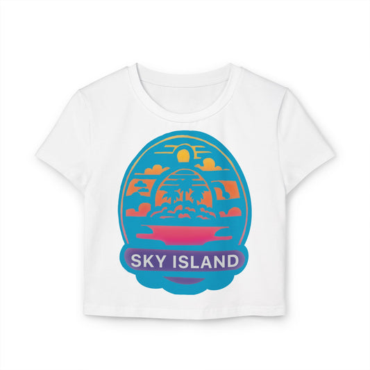 Sky Island Crop Top Women's Baby Tee