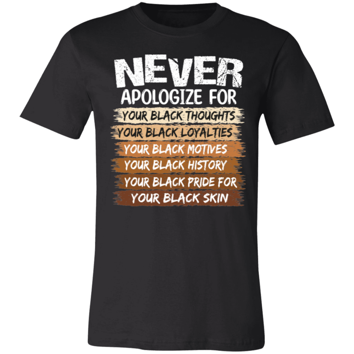 Never Apologize Black Pride Tee & Hoodie